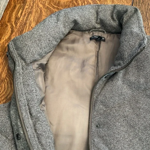 Eileen Fisher Wool blend Tweed Puff Vest sz XS - Picture 3 of 8